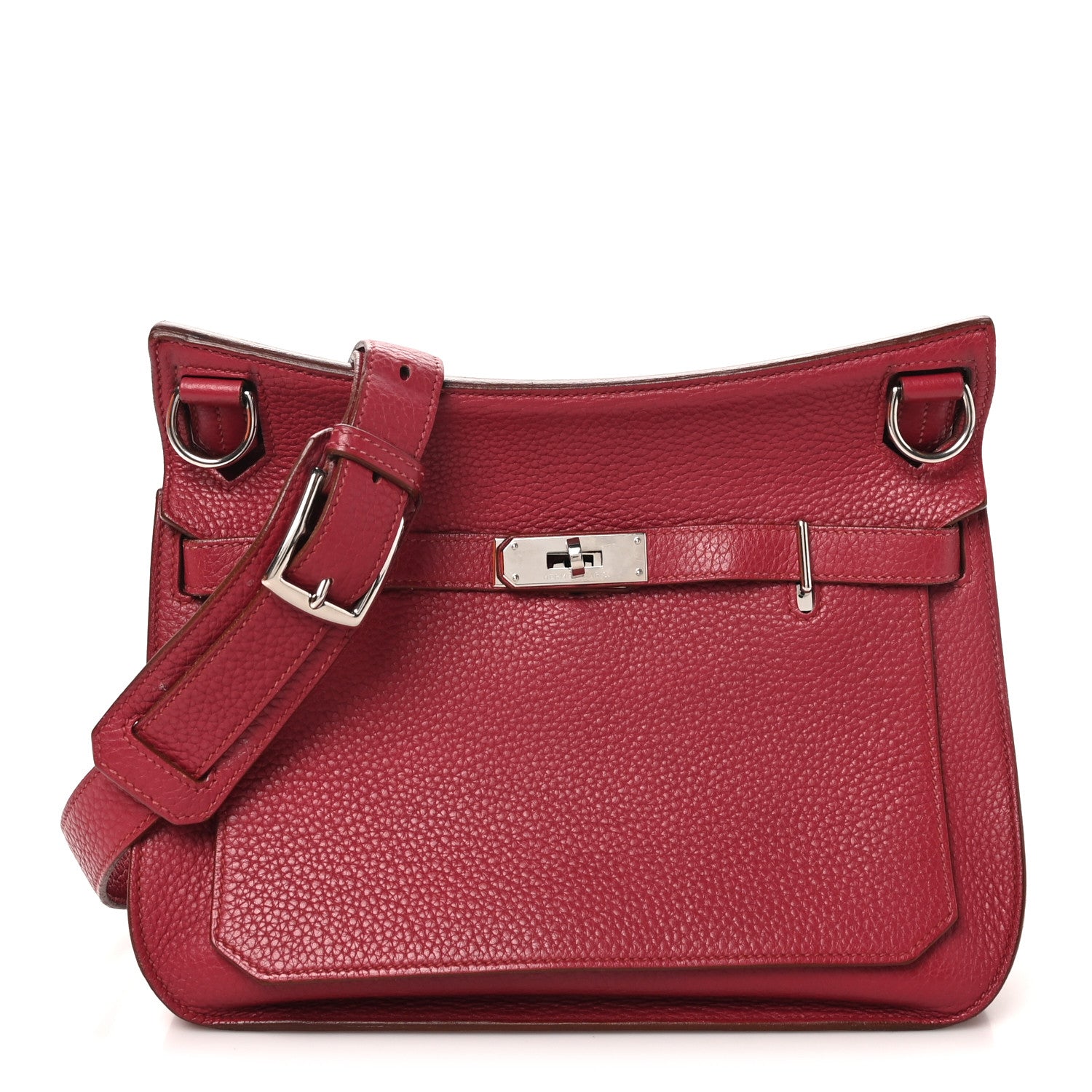 Hermes Taurillon Clemence Jypsiere 28 Rubis 1 of 12