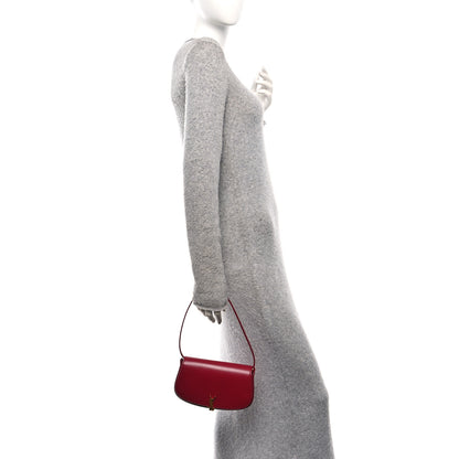 Saint Laurent Box Calfskin Mini Voltaire Shoulder Bag Burgundy 2 of 11