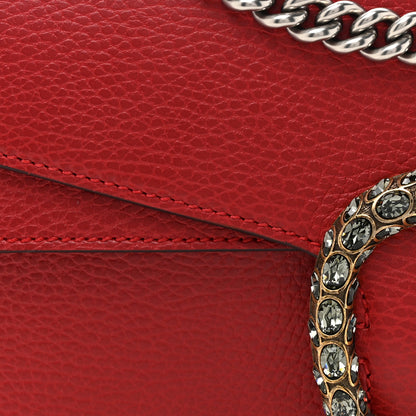 Gucci Dollar Calfskin Swarovski Crystal Small Dionysus Shoulder Bag Hibiscus Red 9 of 19