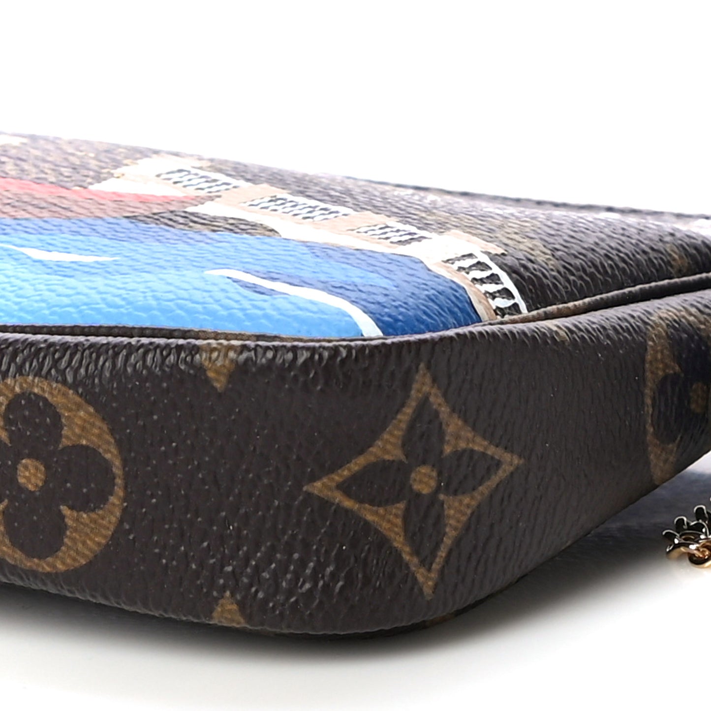 Monogram 2019 Christmas Animation Mini Venice Pochette Accessories Blue