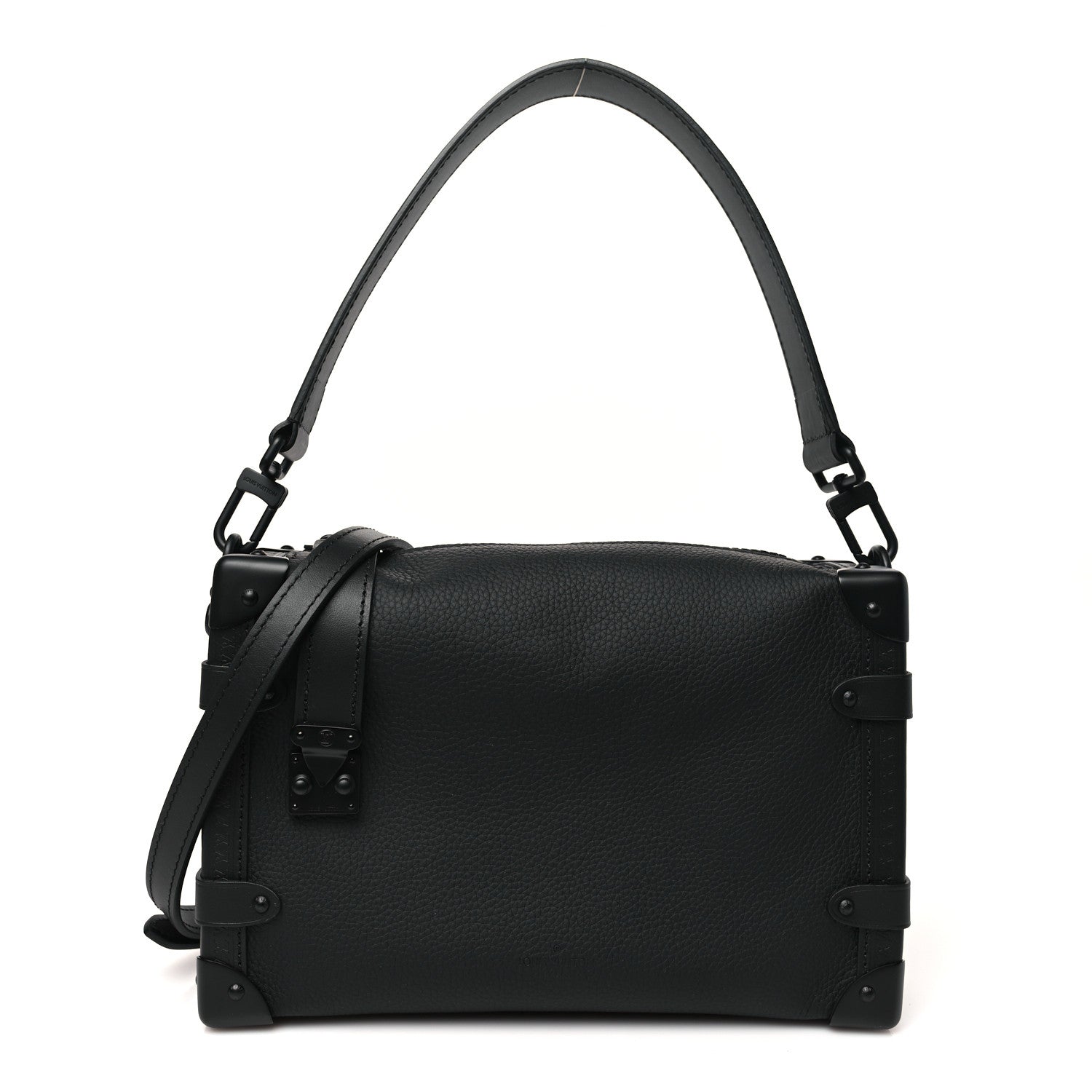 Louis Vuitton Calfskin Side Trunk MM Black 1 of 10