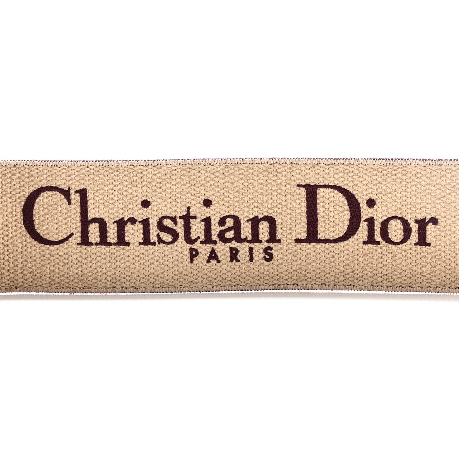 Christian Dior Canvas Velvet Embroidered Shoulder Strap Bordeaux 4 of 6