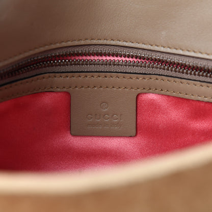 Gucci Velvet Matelasse Small GG Marmont Shoulder Bag Taupe 12 of 14