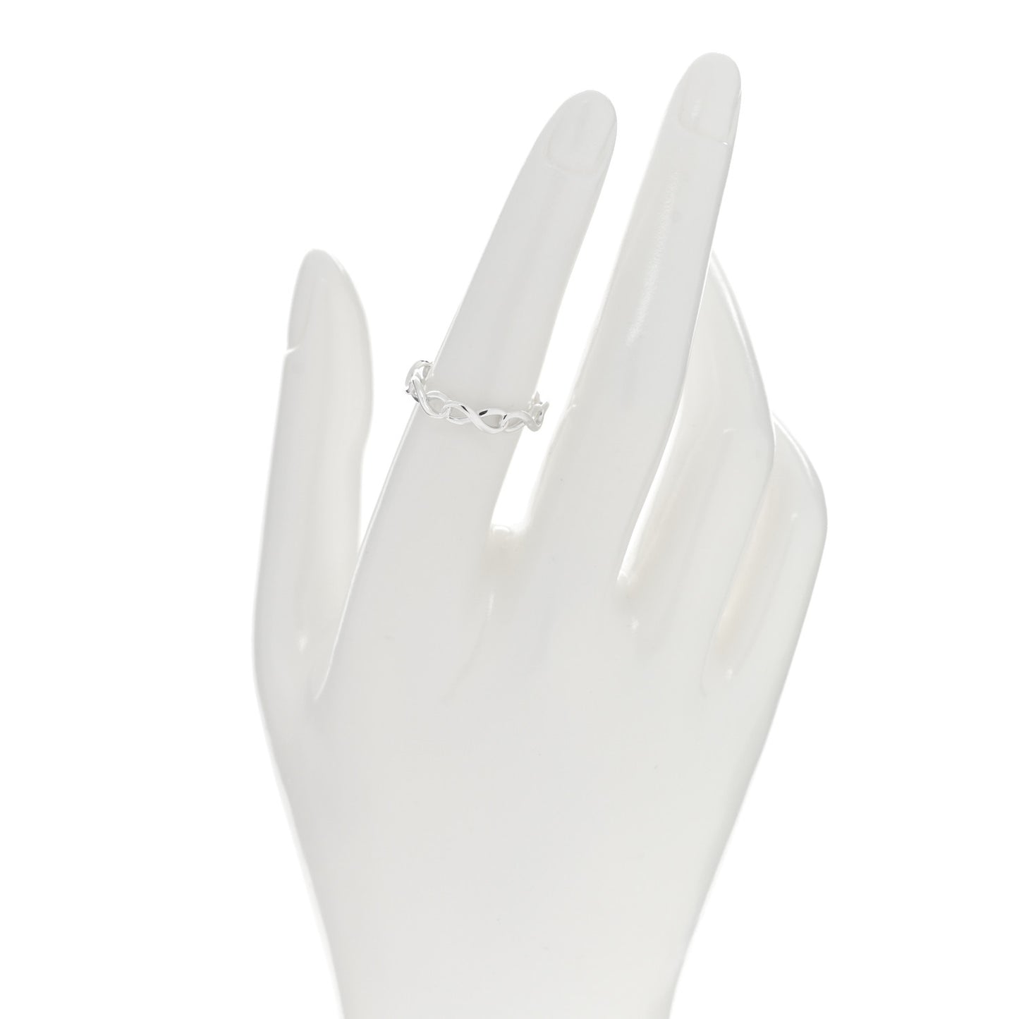 Sterling Silver Narrow Infinity Band Ring 54 7