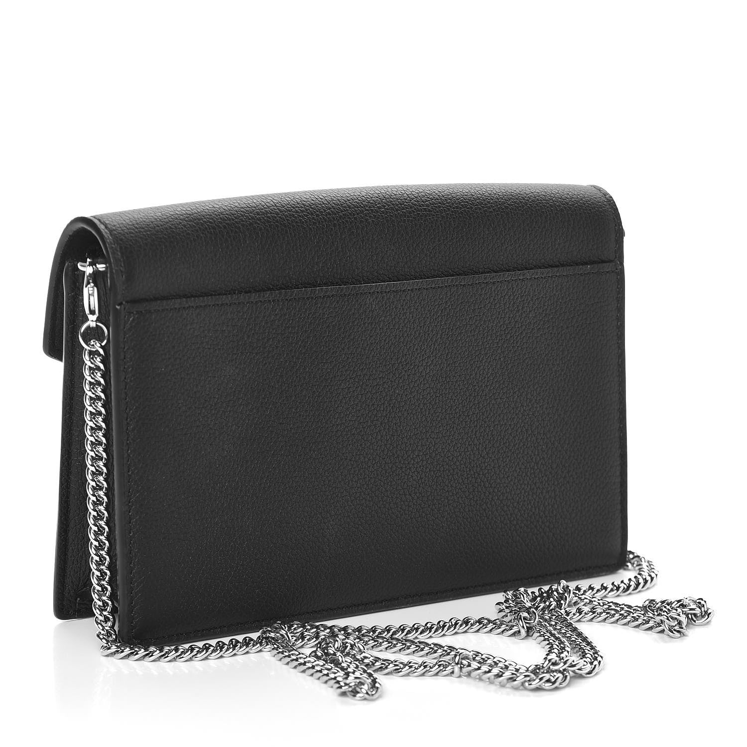 Louis Vuitton Soft Calfskin My Lockme Chain Pochette Black 3 of 8
