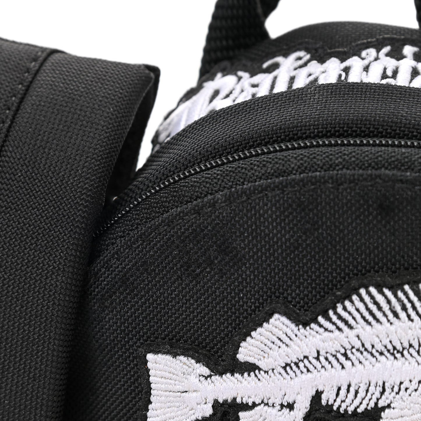 Recycled Casual Nylon Patches Mini Explorer Crossbody Backpack Black