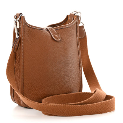 Hermes Taurillon Clemence Evelyne TPM Gold 3 of 12