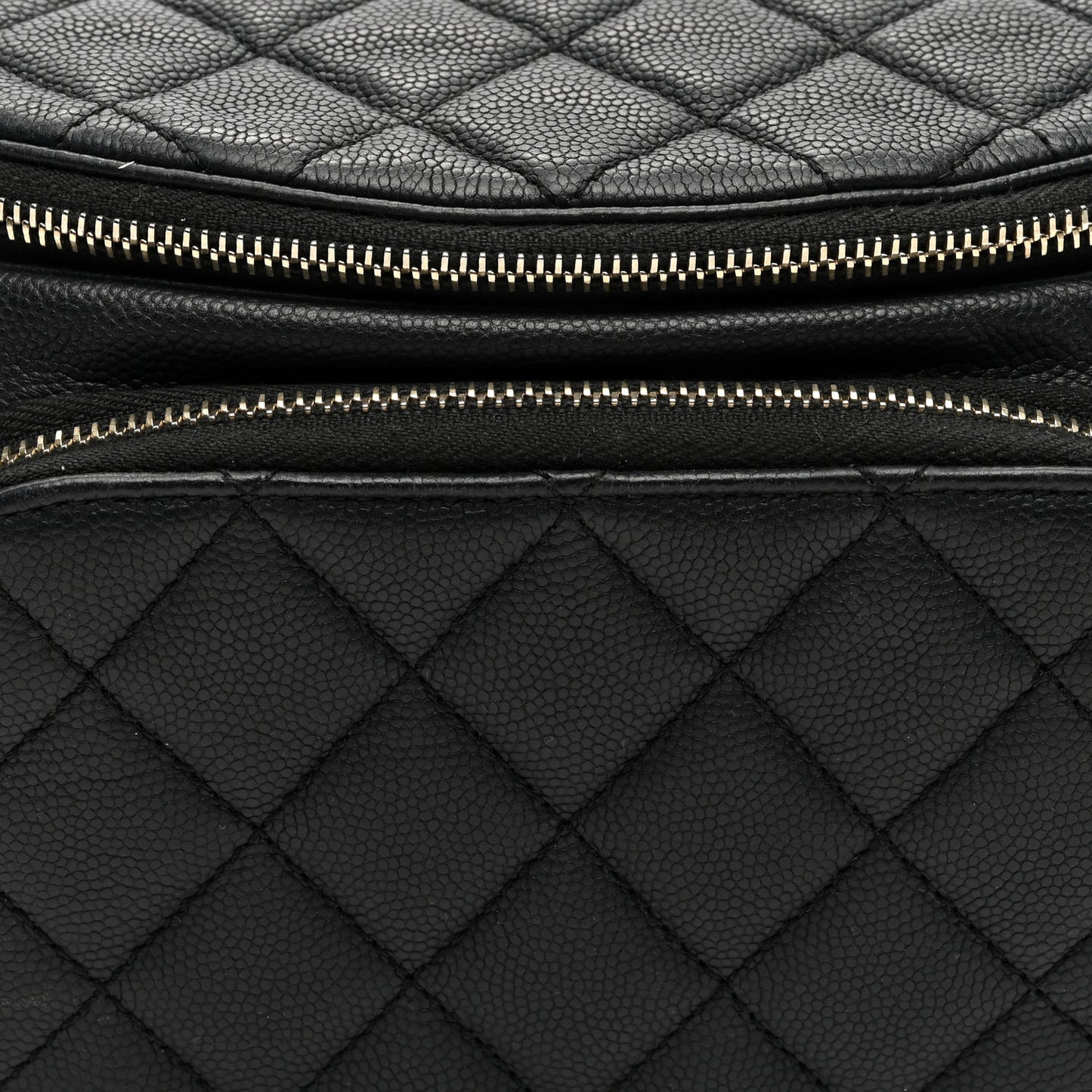 Caviar Quilted Business Affinity Waist Belt Bag Black