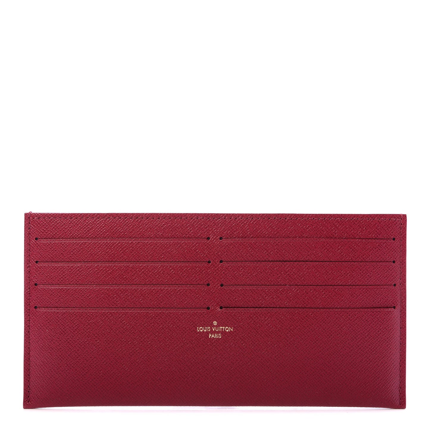 Calfskin Felicie Card Holder Insert Fuchsia