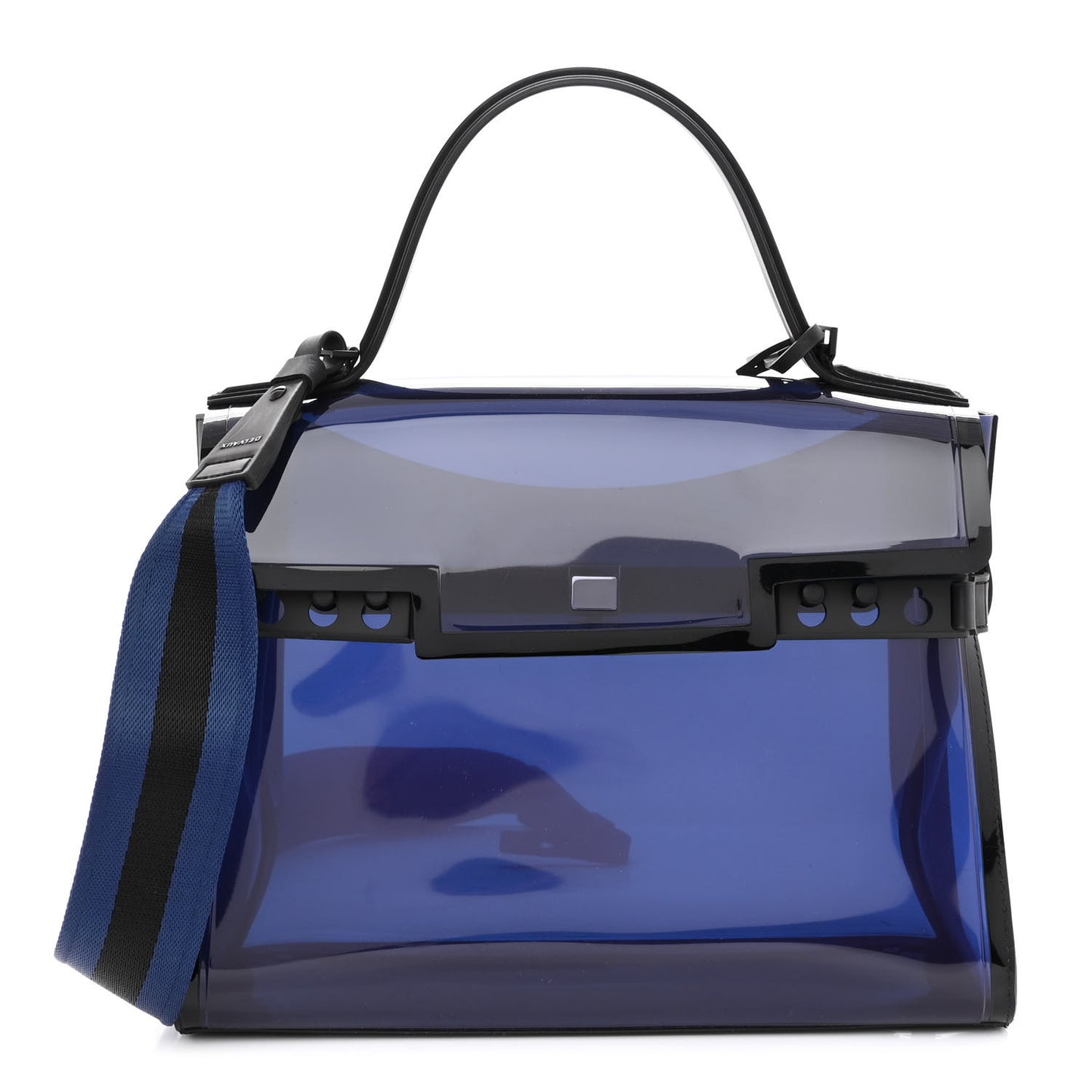 PVC Tempete Dark Night Satchel Blue De Prusse