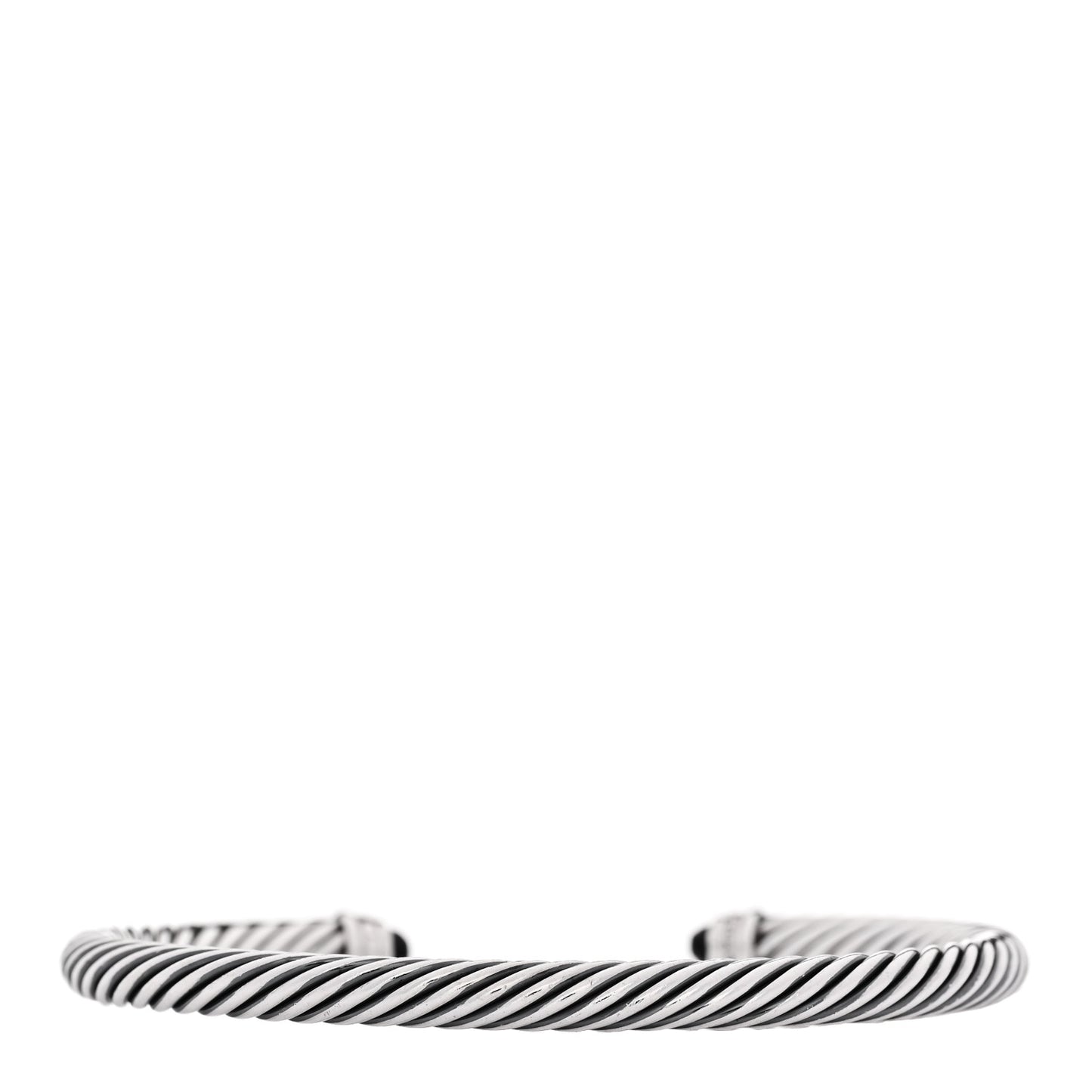 Sterling Silver Diamond Black Onyx 5mm Cable Classics Bracelet