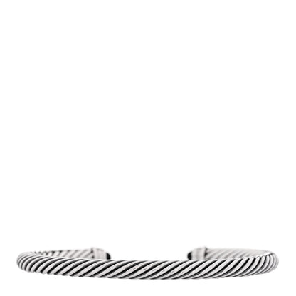 David Yurman Sterling Silver Diamond Black Onyx 5mm Cable Classics Bracelet 2 of 4