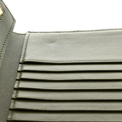 Celine Grained Calfskin Medium Multifunction Strap Wallet Sage Lilas 8 of 8