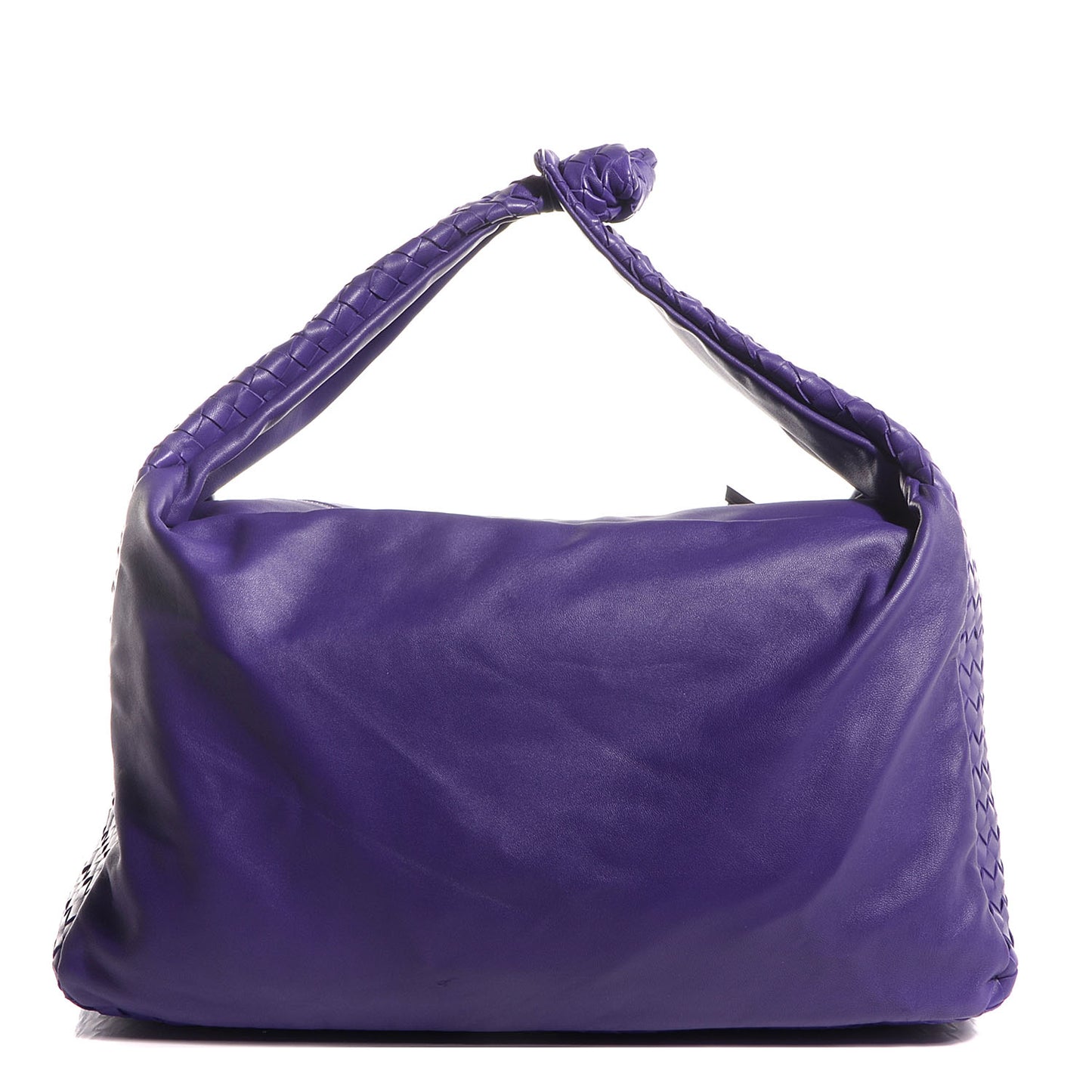 Nappa Intrecciato Large Knot Hobo Violet