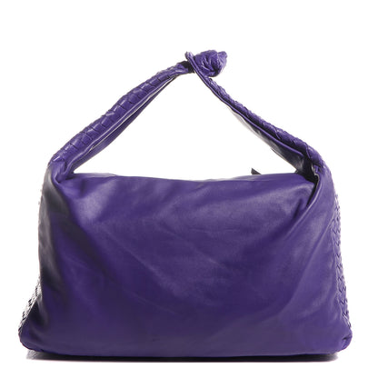 Bottega Veneta Nappa Intrecciato Large Knot Hobo Violet 1 of 9