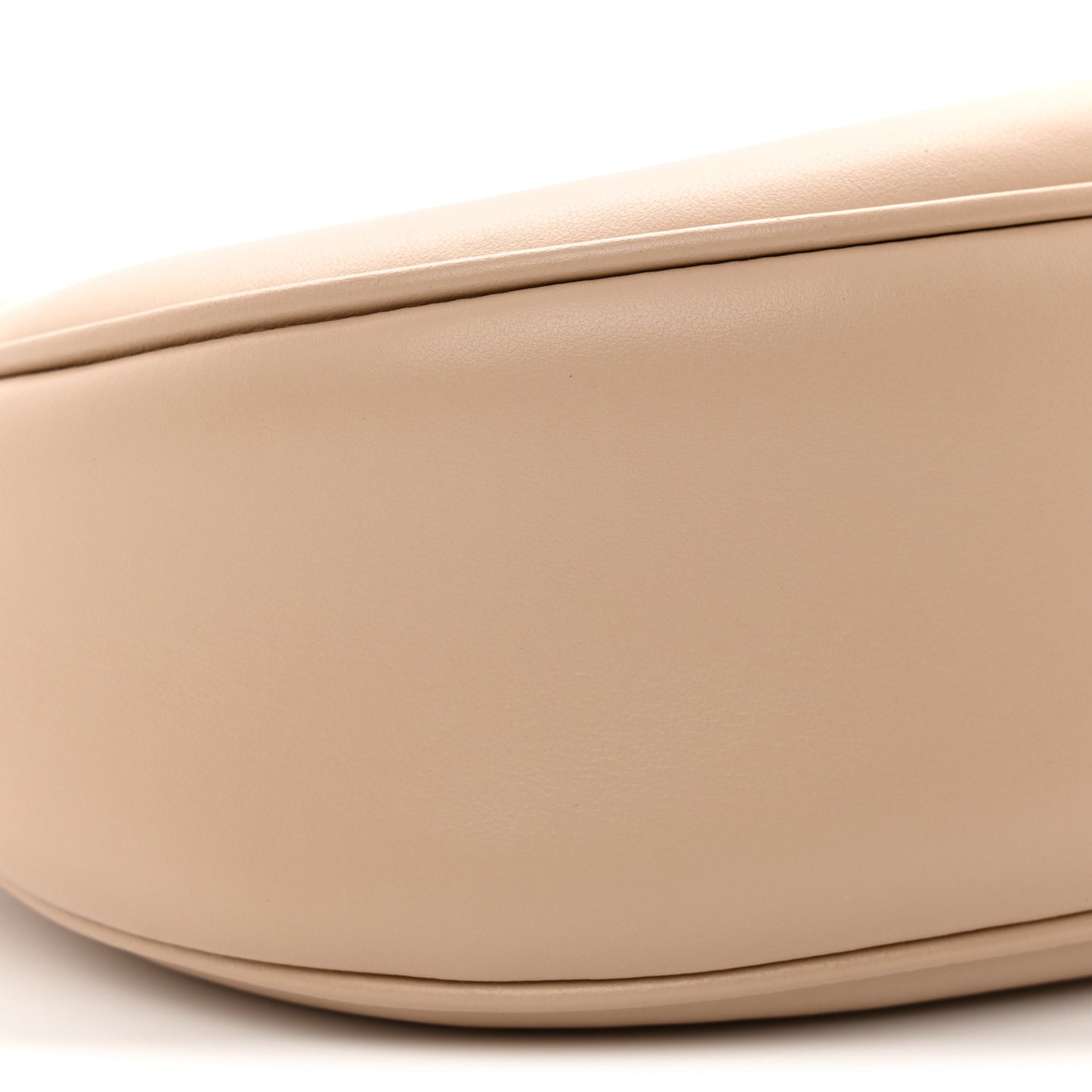 Smooth Calfskin Medium Strap Ava Triomphe Shoulder Bag Nude