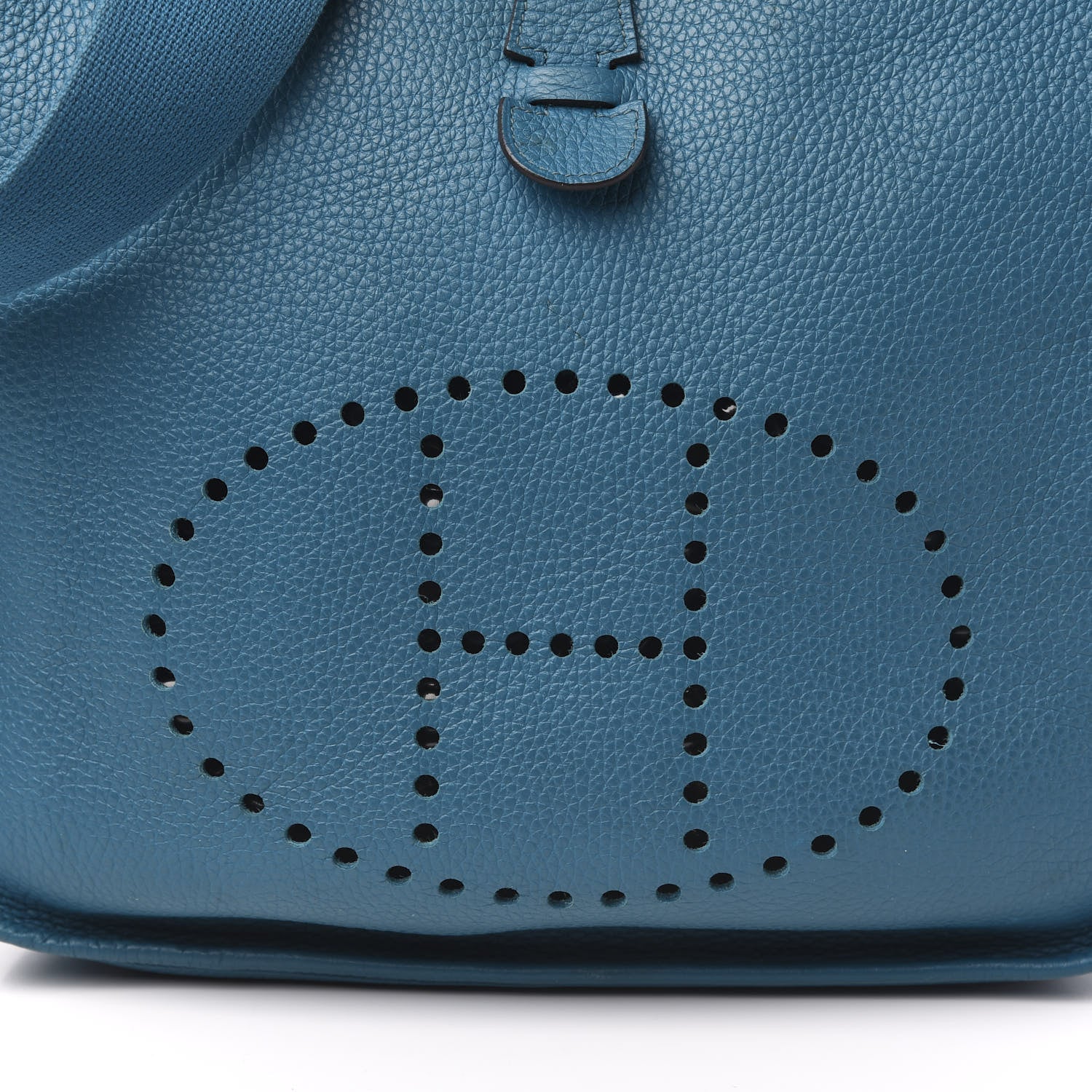 Hermes Taurillon Clemence Evelyne III GM Bleu Izmir 11 of 13