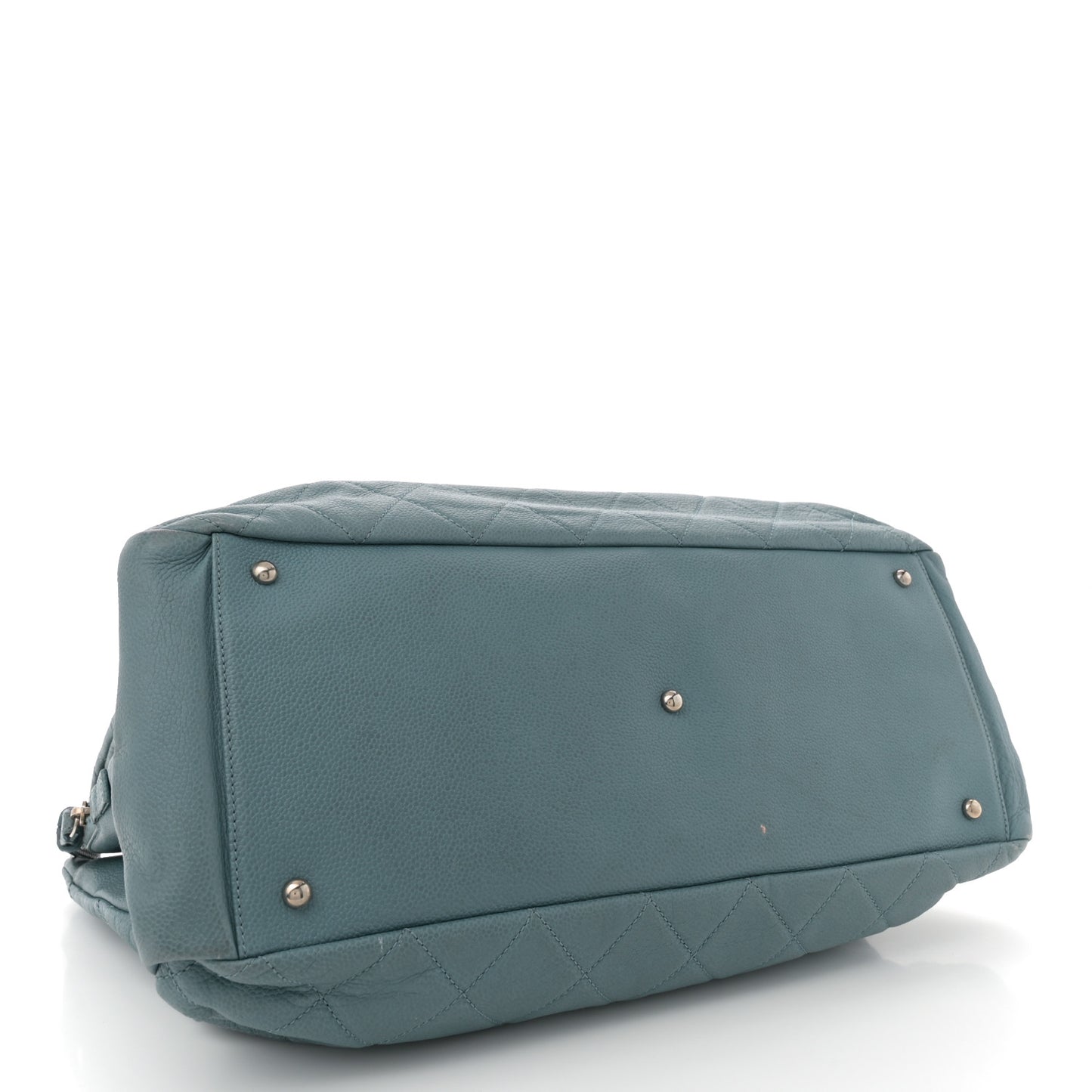 Caviar Quilted Timeless CC Tote Blue