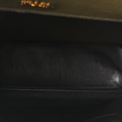 Prada Saffiano Cuir Large Double Bag Militaire 5 of 11