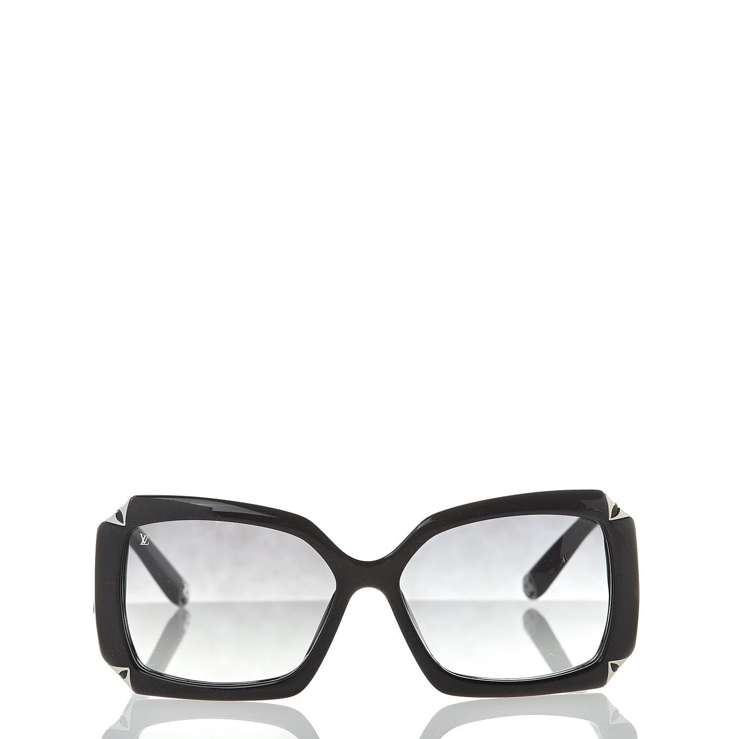 Louis Vuitton Acetate Hortensia Sunglasses Z0365W Black Glitter 2 of 8