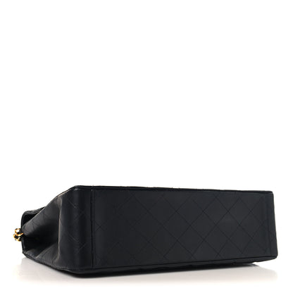 Chanel Lambskin Quilted XL Jumbo Single Flap Black 4 of 13