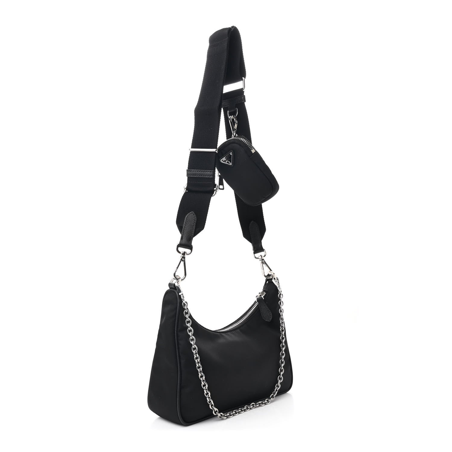 Prada Nylon Re-Edition 2005 Shoulder Bag Black 3 of 11