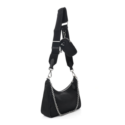 Prada Nylon Re-Edition 2005 Shoulder Bag Black 3 of 11