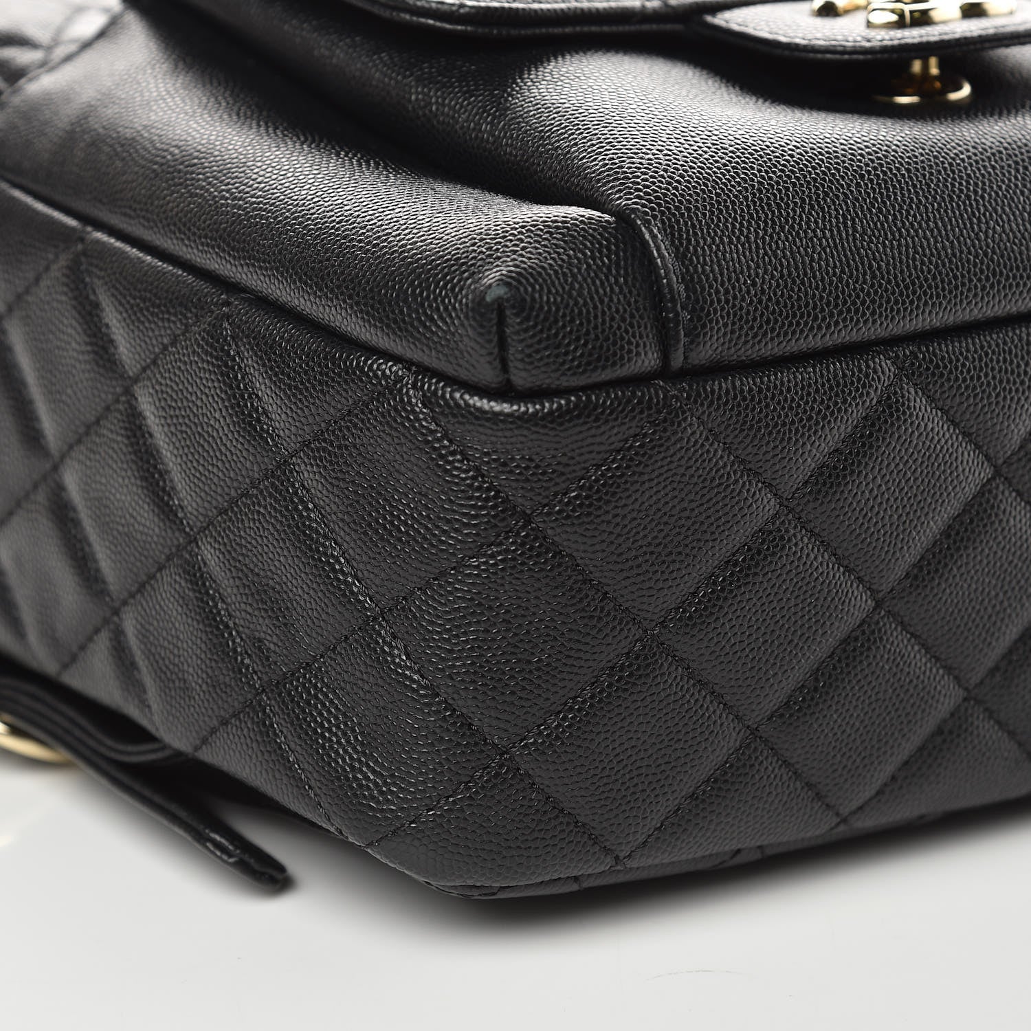 Chanel Caviar Quilted Medium Zip Around Backpack Black 8 of 10