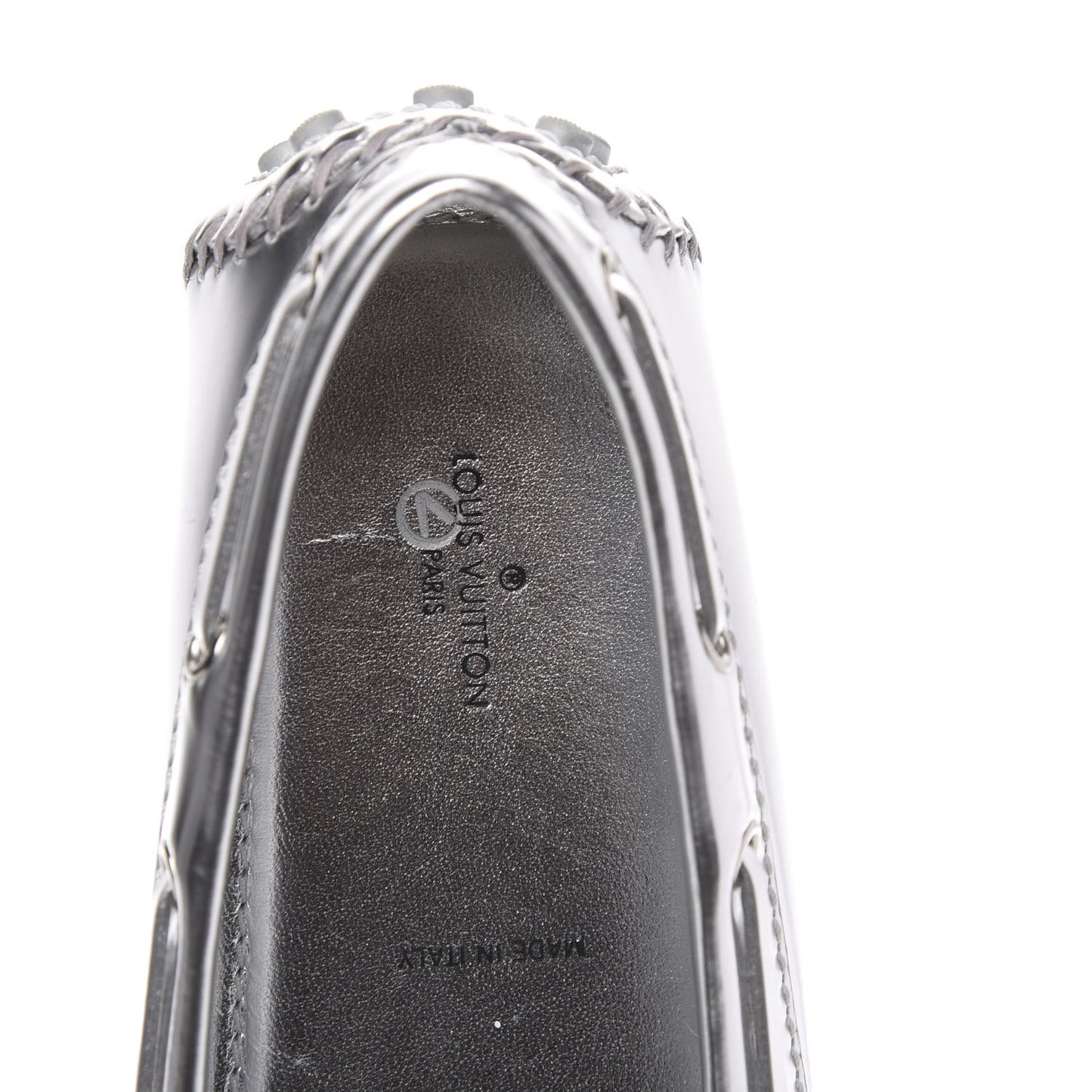 Calfskin Monogram Gloria Loafers 41 Silver