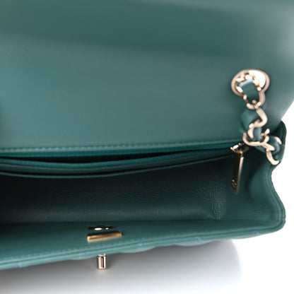 Chanel Lambskin Quilted Mini Rectangular Flap Green 5 of 11