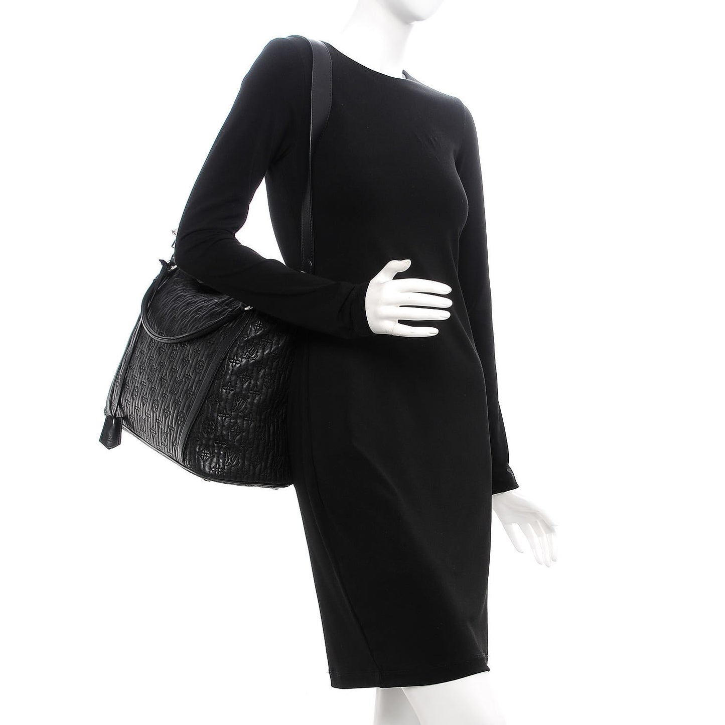 Monogram Lambskin Antheia Ixia MM Black