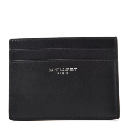 Saint Laurent Calfskin Card Case Black 1 of 6