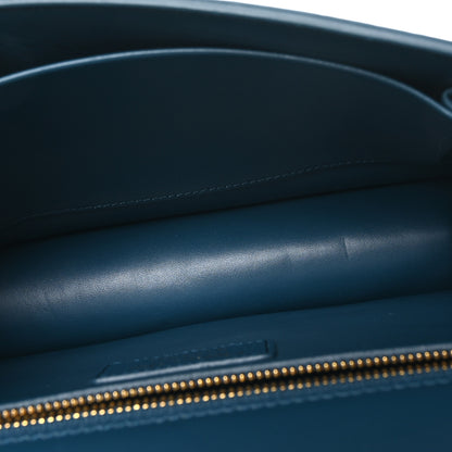 Christian Dior Grained Calfskin 30 Montaigne Flap Bag Blue 5 of 11
