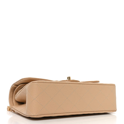 Chanel Caviar Quilted Small Double Flap Beige 7 of 21