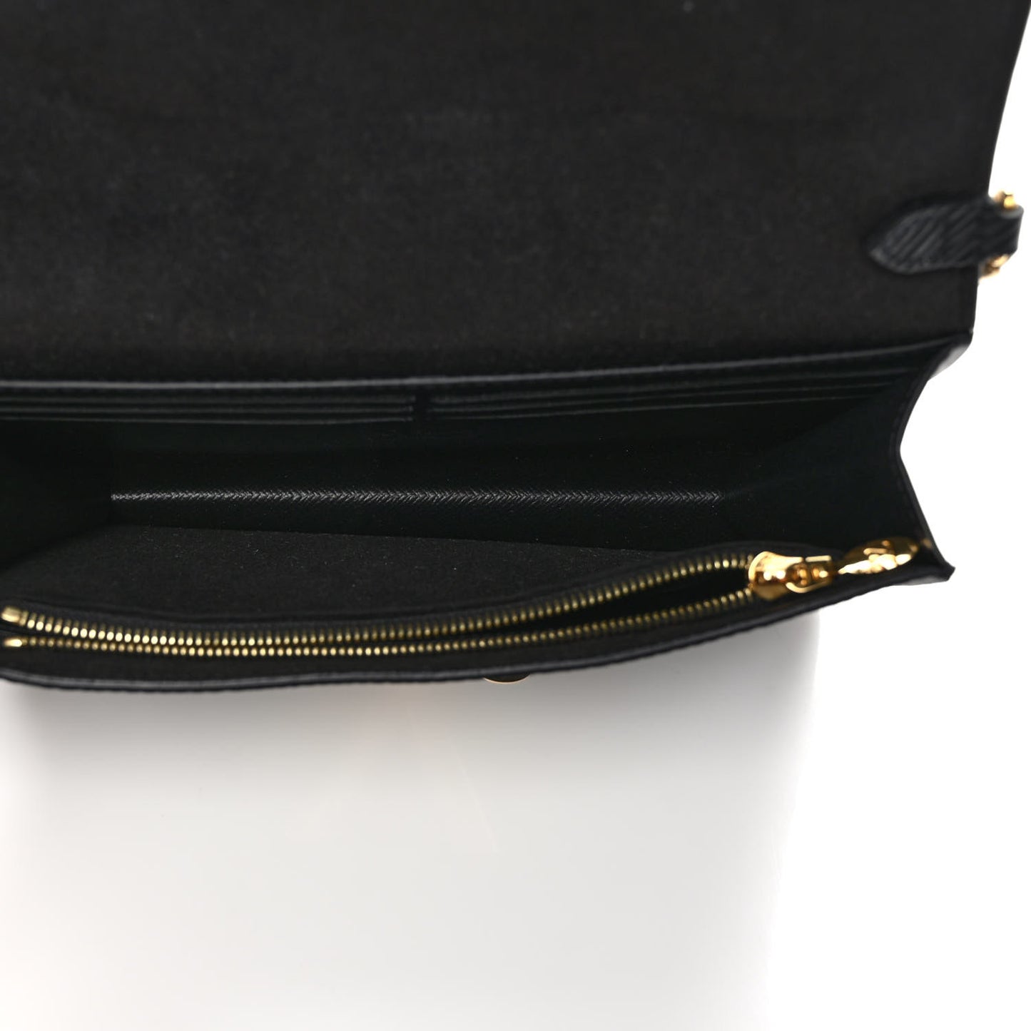 Epi Twist Belt Chain Wallet Black