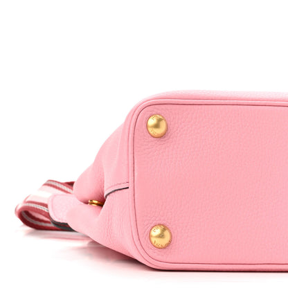 Prada Vitello Daino Dual Strap Open Tote Petalo 8 of 9