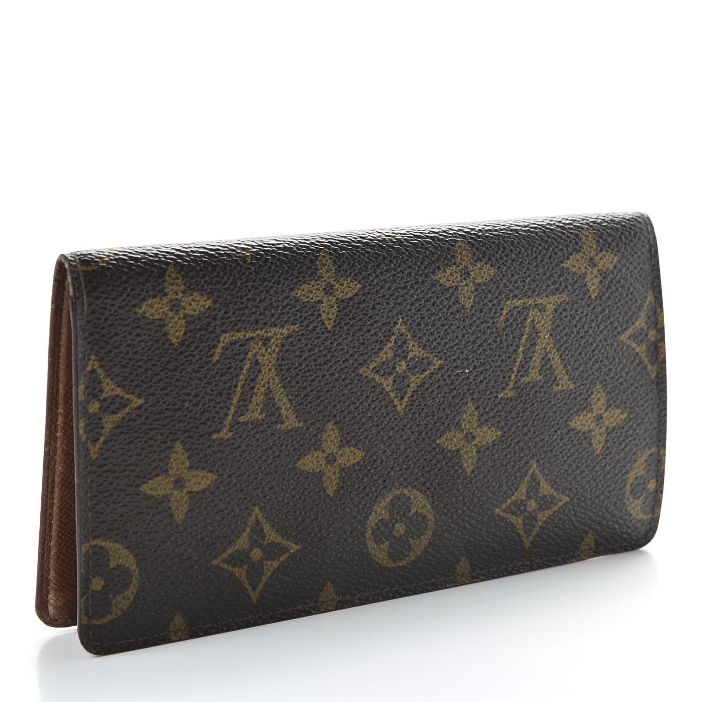 Monogram Simple Checkbook Holder Wallet Cover
