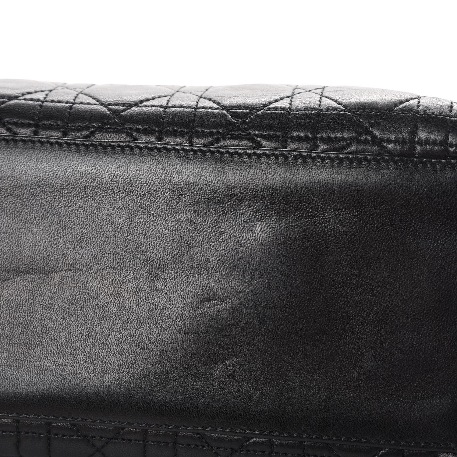 Christian Dior Lambskin Cannage Medium Lady Dior Black 11 of 15