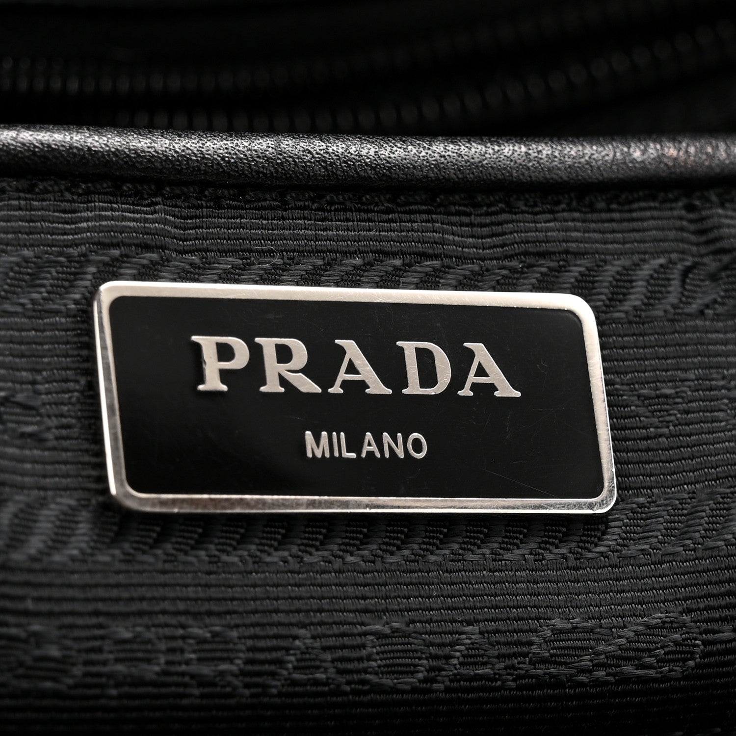 Prada Tessuto Nylon Vela Saffiano Tote Black 6 of 14