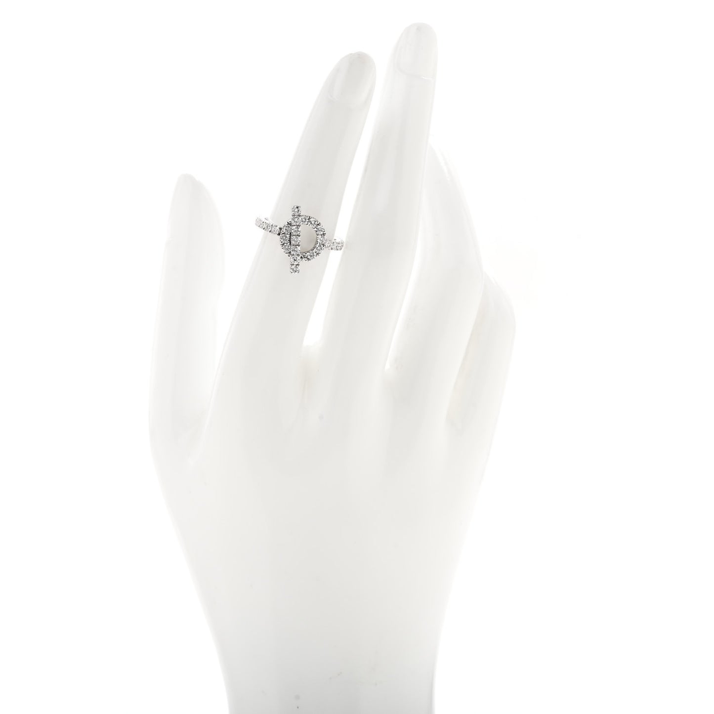 18K White Gold Diamond Finesse Ring 51 5.75