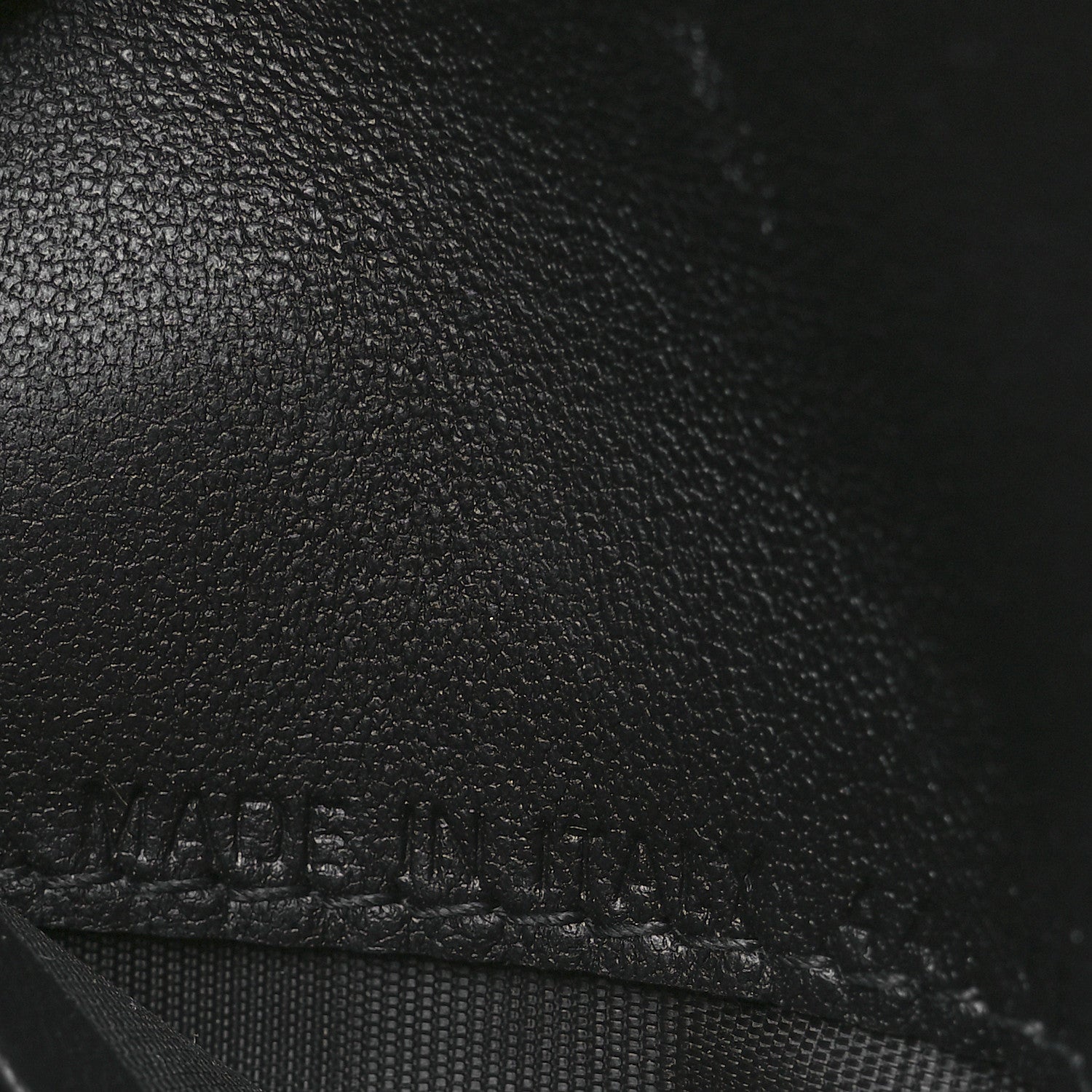 Christian Dior Grained Calfskin Saddle Card Holder Black 7 of 10