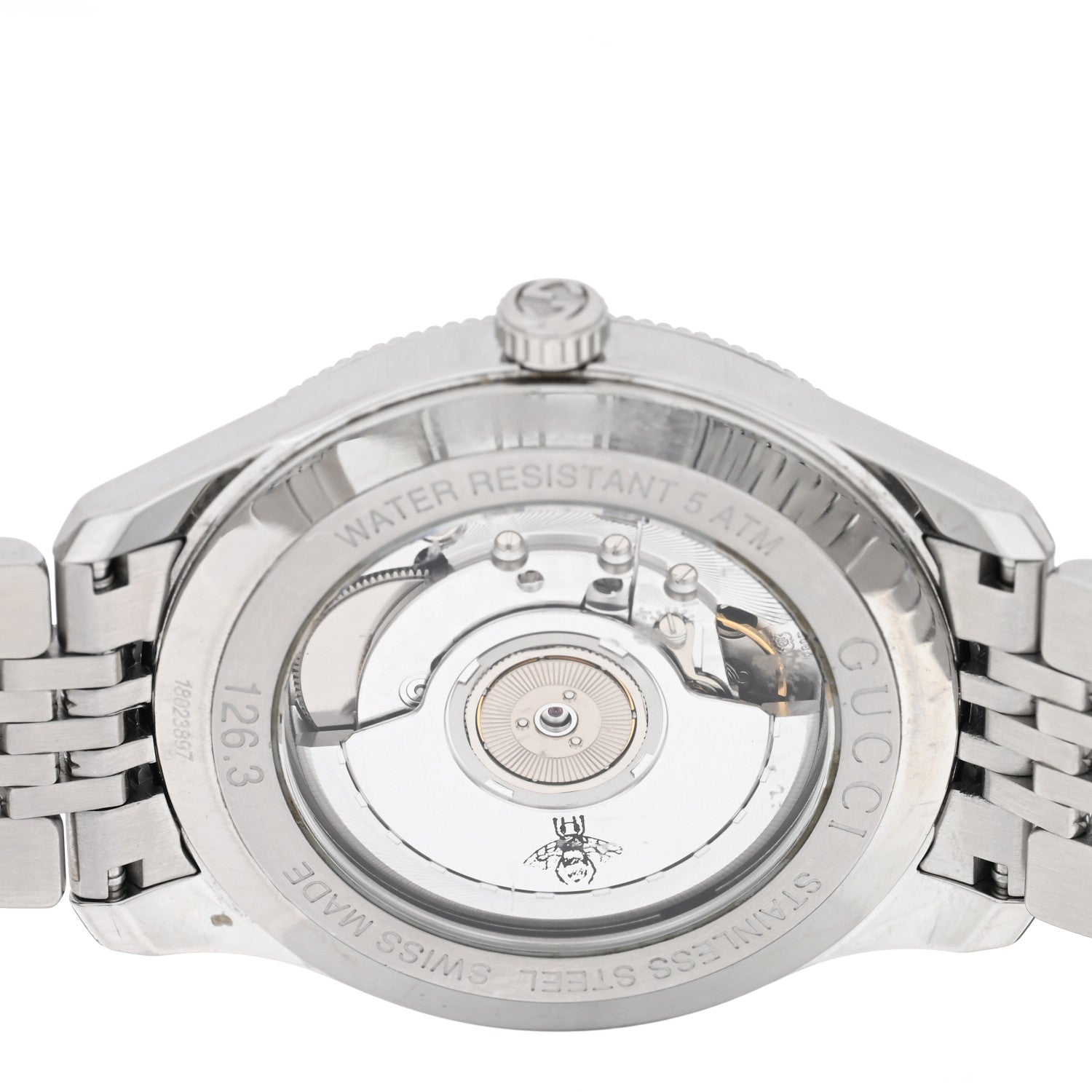 Gucci Stainless Steel 40mm G-Timeless Charm Automatic Watch Black 4 of 4