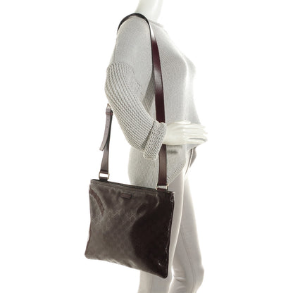 Gucci Imprime Monogram Medium Flat Messenger Bag Bordeaux 2 of 7