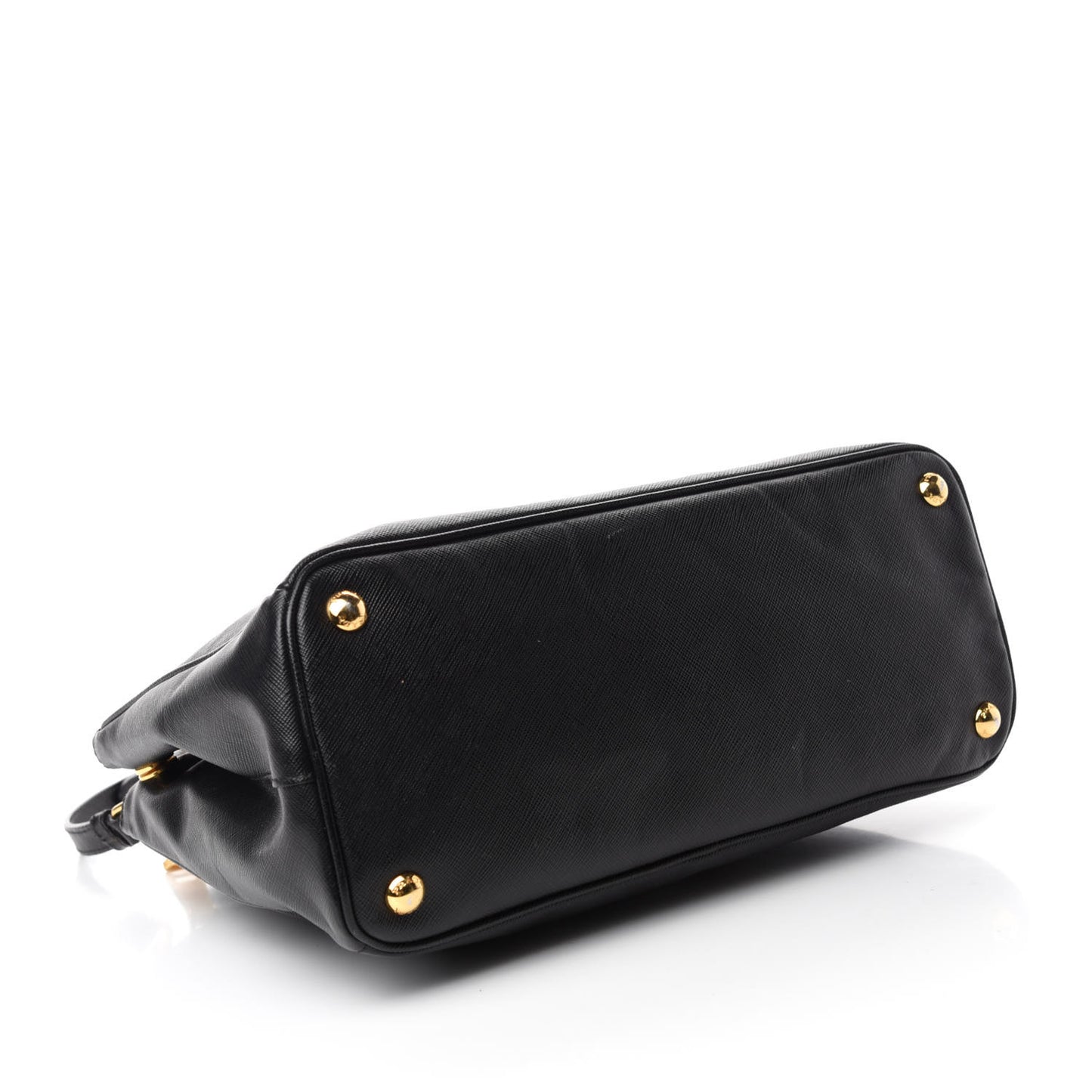 Saffiano Small Galleria Double Zip Tote Black