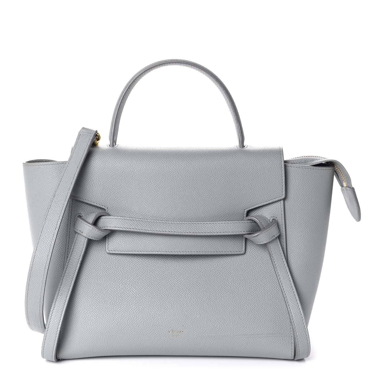 Celine Grained Calfskin Micro Belt Bag Cloud 1 of 12