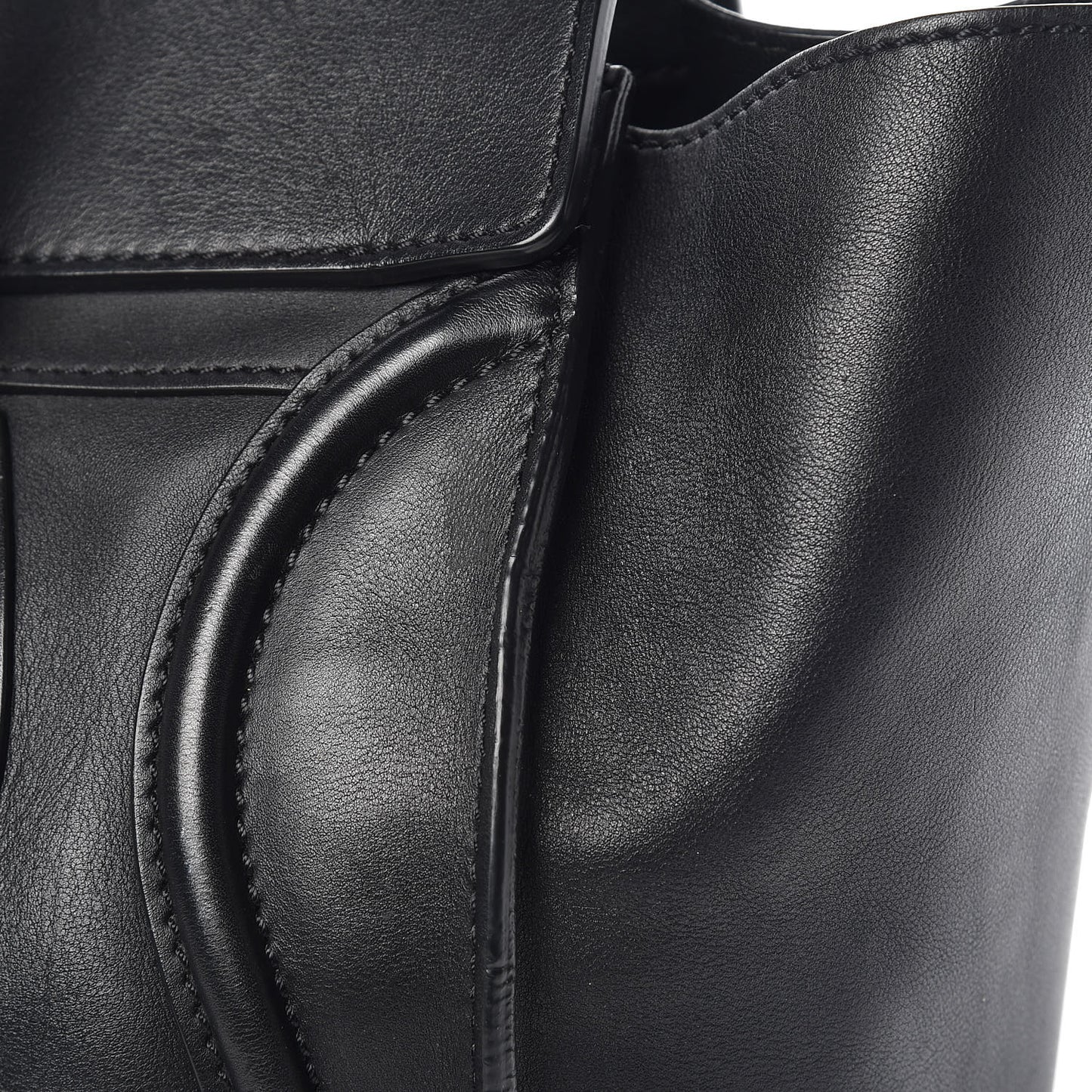 Smooth Calfskin Mini Luggage Black