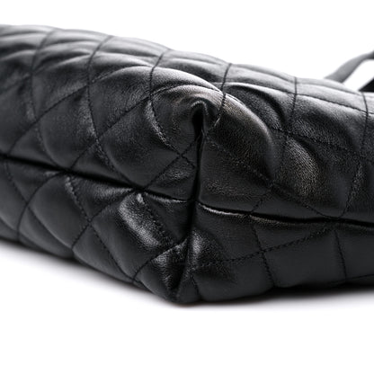 Saint Laurent Lambskin Quilted Maxi Icare Shopping Tote Black 10 of 10