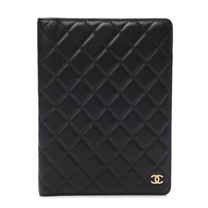 Chanel Lambskin Quilted Large Agenda Cover Black 1 of 11