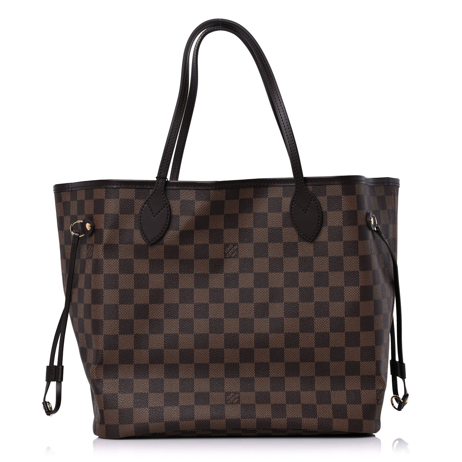 Louis Vuitton Damier Ebene Neo Neverfull MM Rose Ballerine 1 of 9