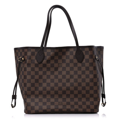 Louis Vuitton Damier Ebene Neo Neverfull MM Rose Ballerine 1 of 9